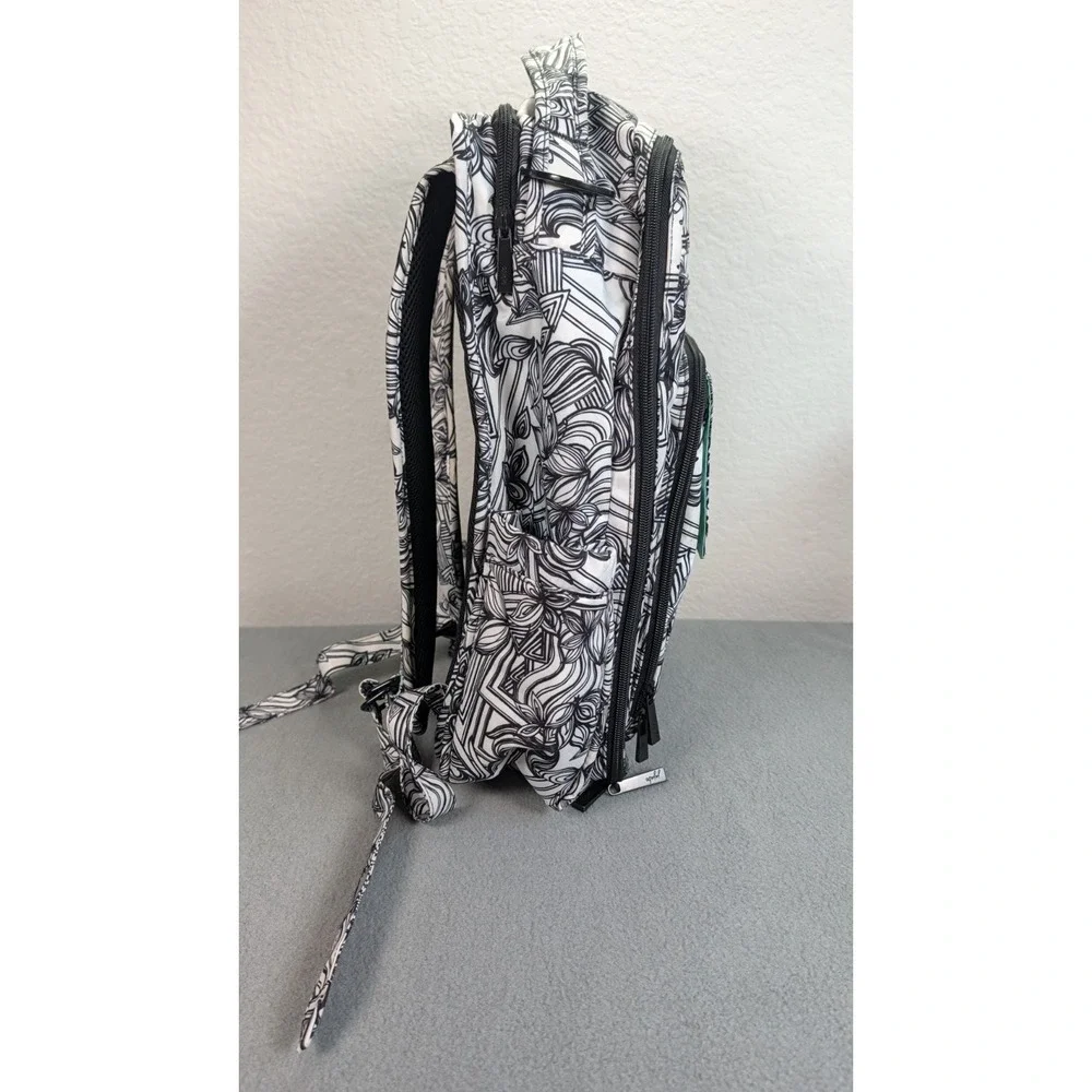 Jujube Legacy Collection Be Right Backpack Diaper Bag Sketch Doodle Black White